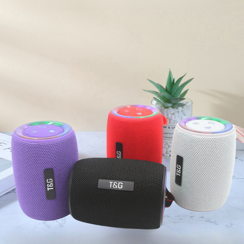国境を越えた新型TG434 bluetoothスピーカーのサブウーファ屋外無線カードEQオーディオLED光効果bluetoothオーディオ|undefined