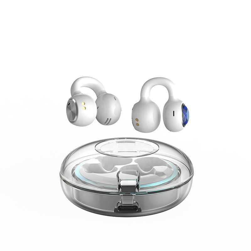 透明クリップオン Bluetooth ワイヤレスヘッドセット非インイヤー Huaqiangbei Douyin 人気の ows オープンスポーツヘッドセット|undefined