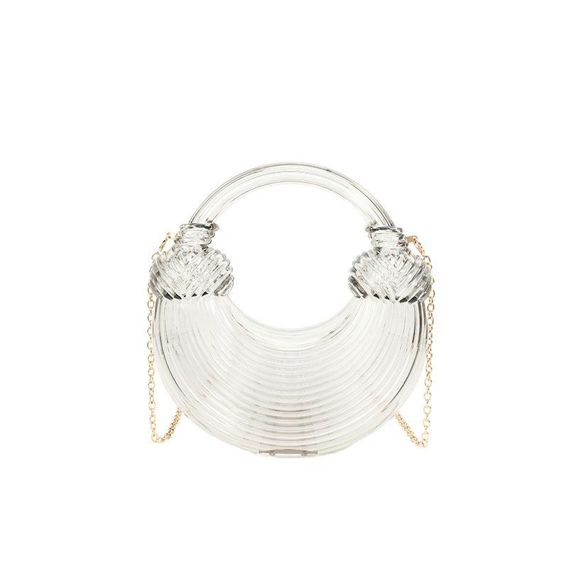 Bolsa tiracolo acolchoada em acrílico única para mulher, moda_voghion.com