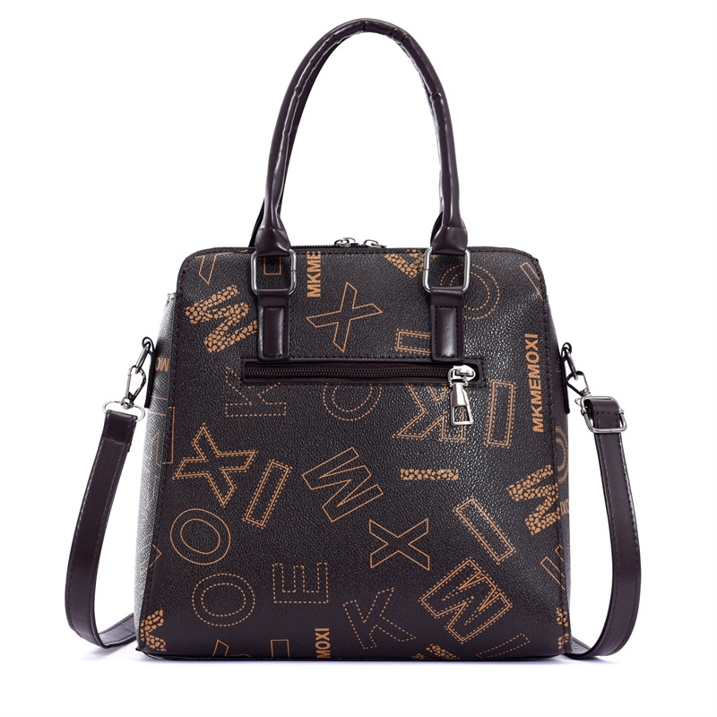 Cross-border foreign trade large-capacity women's bag 2024 New style mother and child multi-piece set Women's bag letter women's single-shoulder handbag undefined
