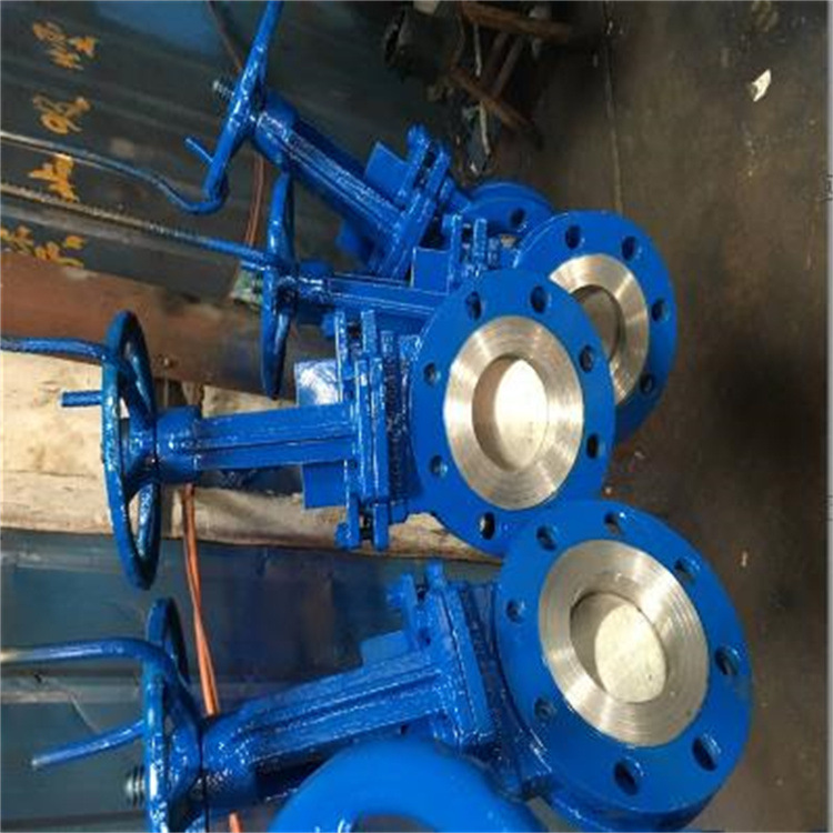 洗煤选煤用 PZ73Y-16C 手动明杆刀闸阀 圆形插板阀 DN150