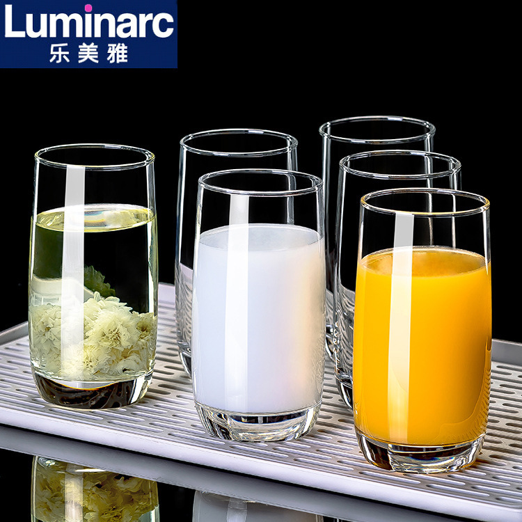 Lemeiya household heat-resistant tea cup round Transparent Milk Cup glass cup juice cup restaurant water Cup wholesale Lemeiya household heat-resistant tea cup round Transparent Milk Cup glass cup juice cup restaurant water Cup wholesale