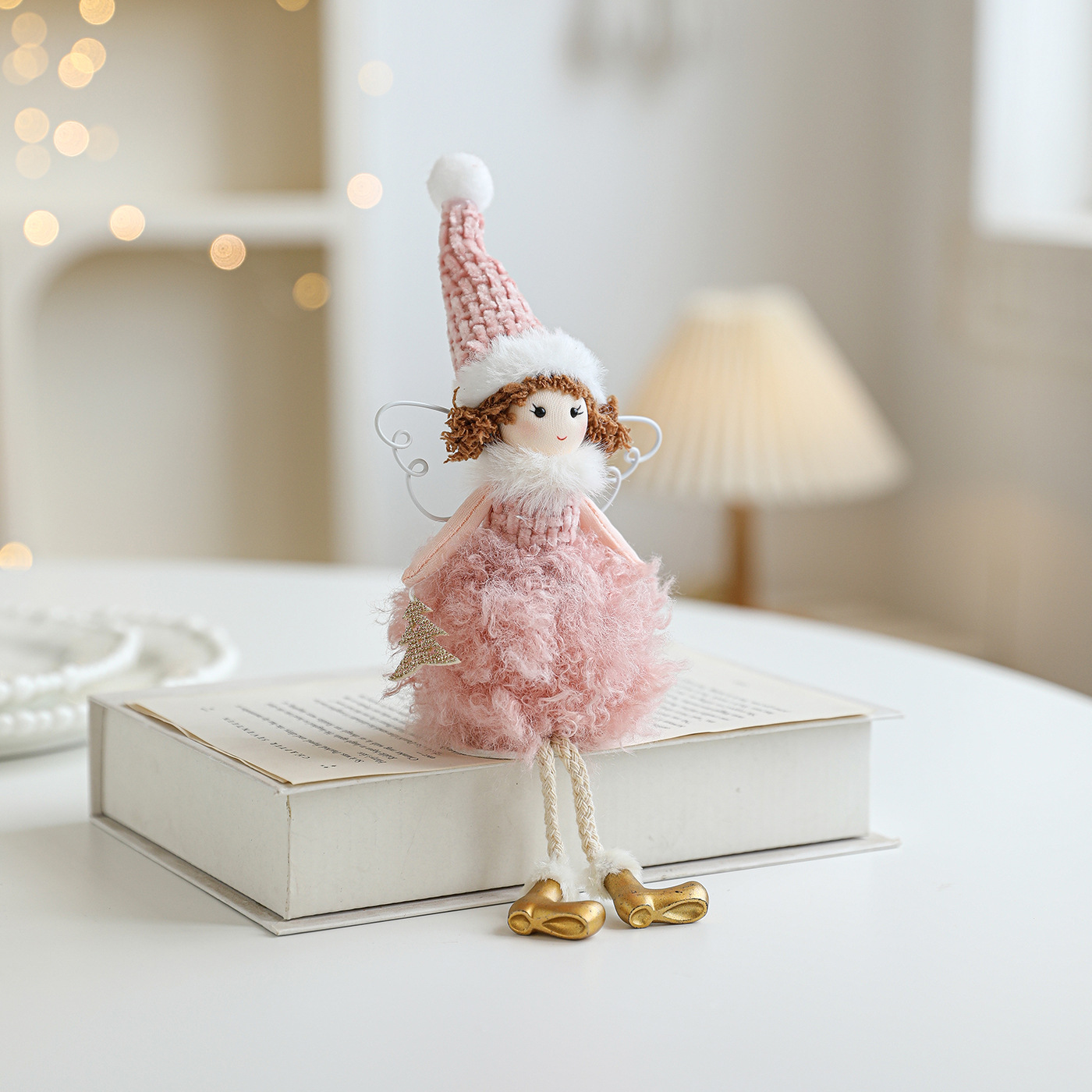Transfronterizo de peluche Angel Girl con alas adornos adornos