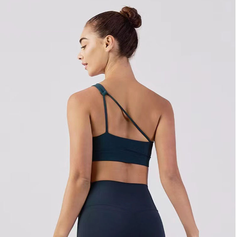 Comercio exterior transfronterizo Chaleco de fitness para mujeres con almohadilla de pecho envuelto en el pecho alto elástico de secado rápido deportes correr yoga sujetador