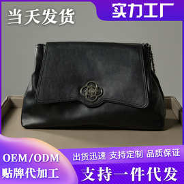 NOVAGLAM托特包简约厂家自营棕色黑色白色大容量单肩包链条托特包