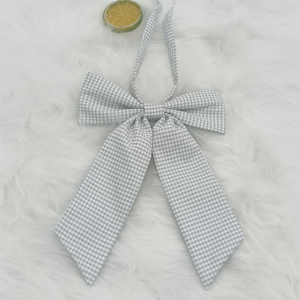 Venta directa de fábrica Pajarita de pajarita de mango largo de gran tamaño Estilo universitario coreano Pajarita jk casual para niñas