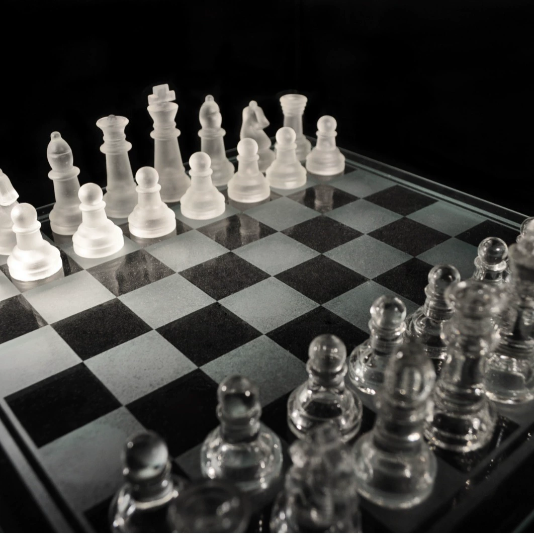 Glass small chess