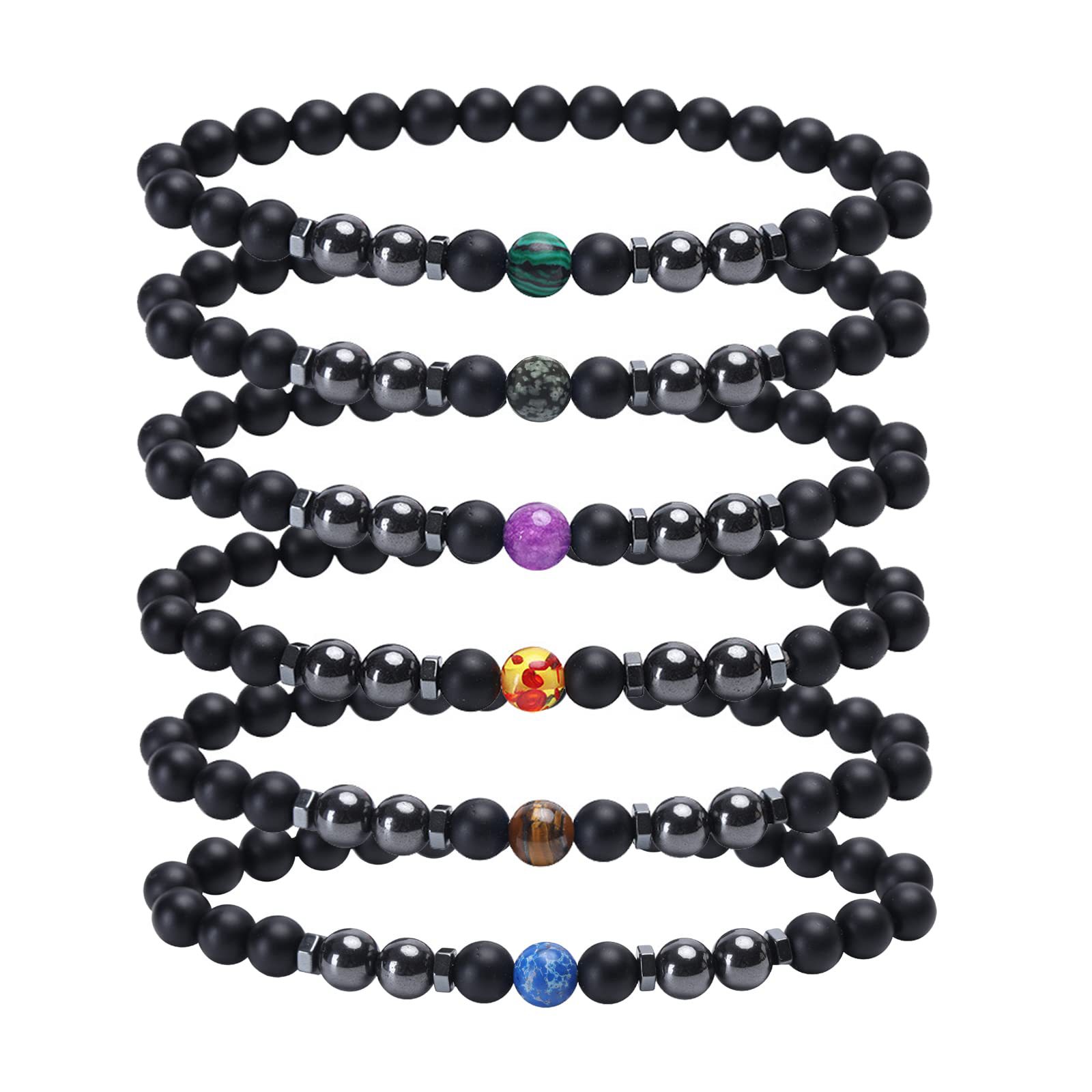 Retro Geometric natural stone Unisex Anklet 1 Piece