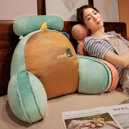 Bedside soft bag large back sofa cushion pillow dormitory bed reading bed pillow waist pillow removable and washable