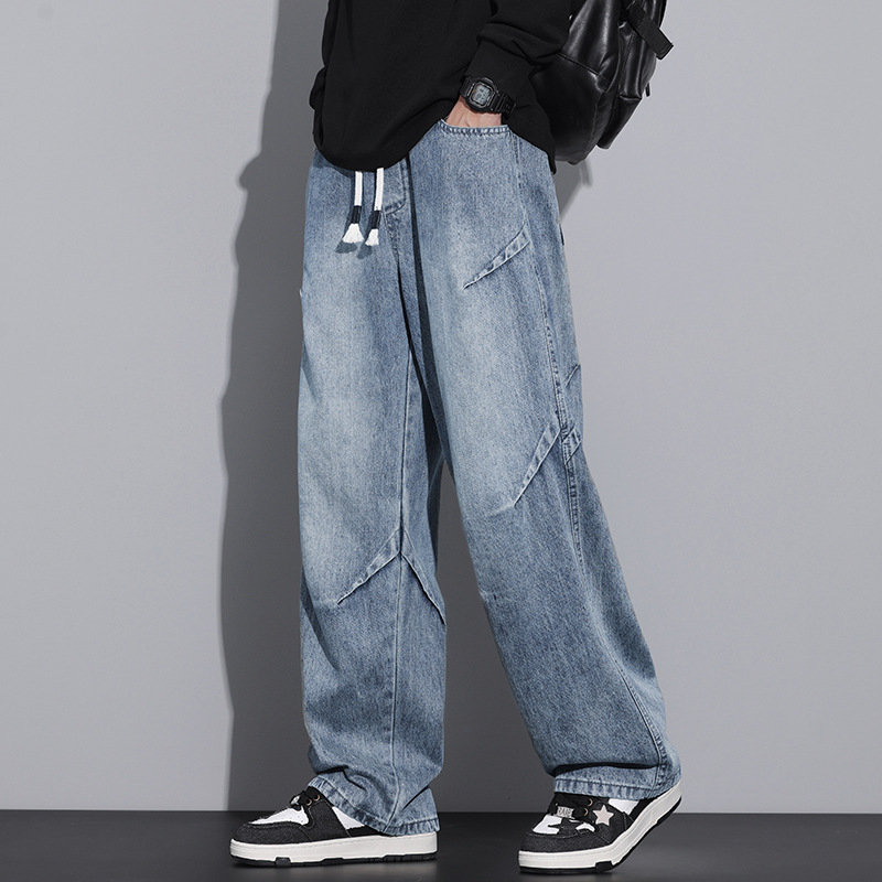 Autumn New Arrivals: Elastic Straight Leg Jeans with Comfortable Fit and Versatile Style