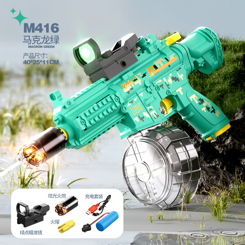 Double scope flash hat model-Indigo M416 electric water gun [KB3363