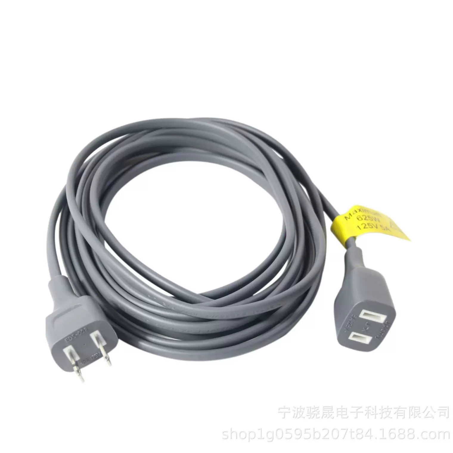 2孔电源线插头，适合加湿器、节日灯具、灯具、监控摄像头、家电