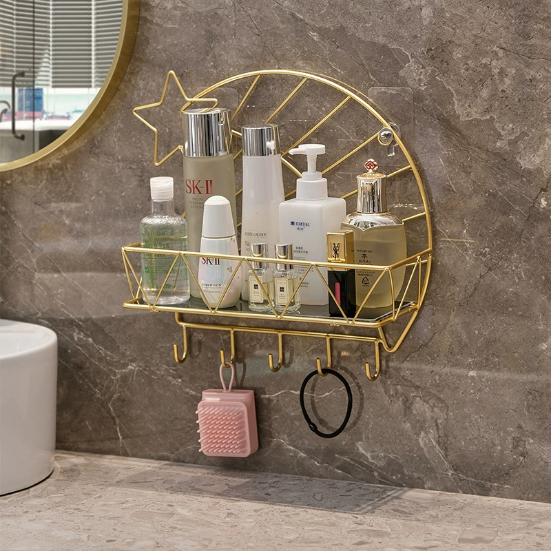 Отделка ванной комнаты настенная ванная комната светлая роскошная вешалка для полотенец Туалет мыть руки и мыть стол для хранения косметики