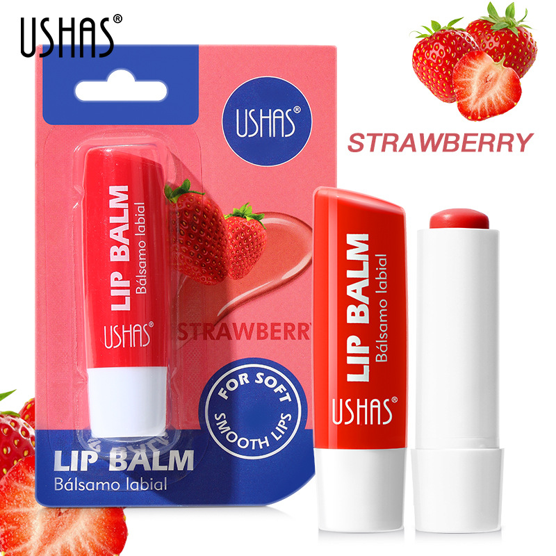 Bálsamo labial de venta caliente transfronterizo de USHAS Bálsamo labial en caja Hidratante e hidratante para reducir las líneas de los labios Mascarilla de labios explosiva image 11