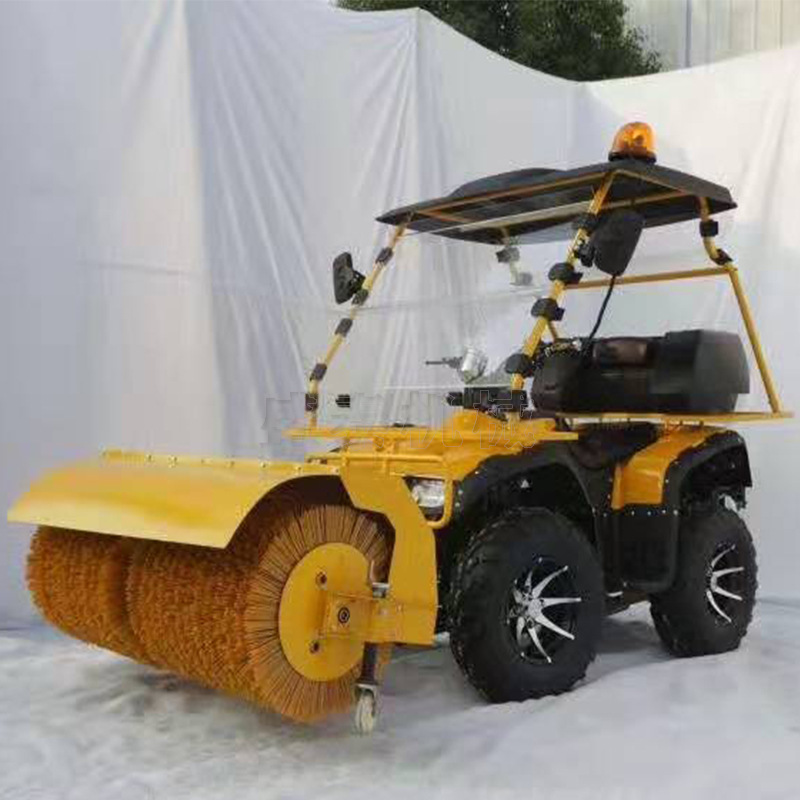 前后减震驾驶式除雪车 新疆地区带棚小型除雪车 市政路面扫雪车