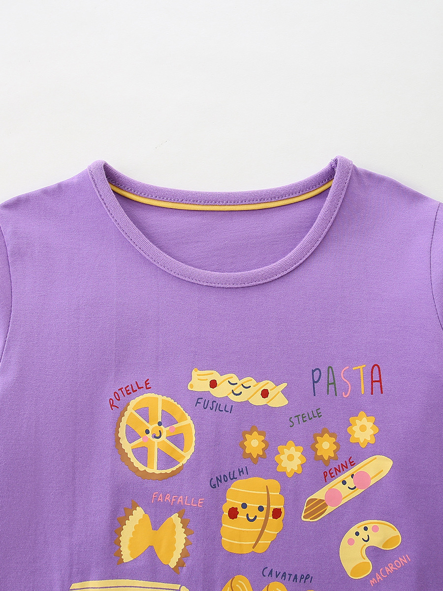 Camiseta de manga larga para niñas, diseño de dibujos animados de otoño, cuello redondo, tejido de algodón, jersey para bebé, suministro transfronterizo. image 5