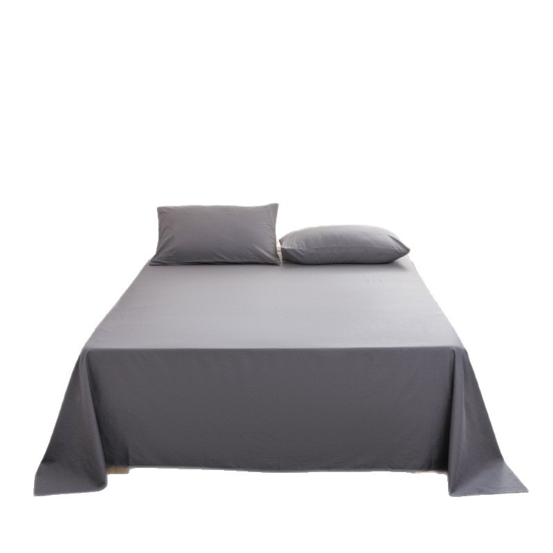 Inswind sábanas de color sólido de algodón 40 dormir desnudo cuatro estaciones algodón universal twill una sola pieza se puede personalizar lavado