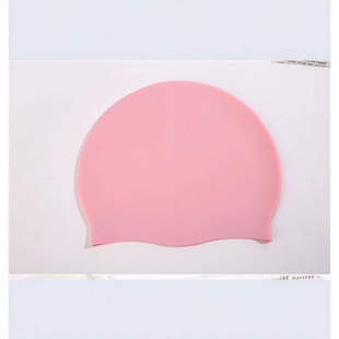 Women's Waterproof Long Hair Big Head Swimming Cap Men's Silicone Comfortable for Adults