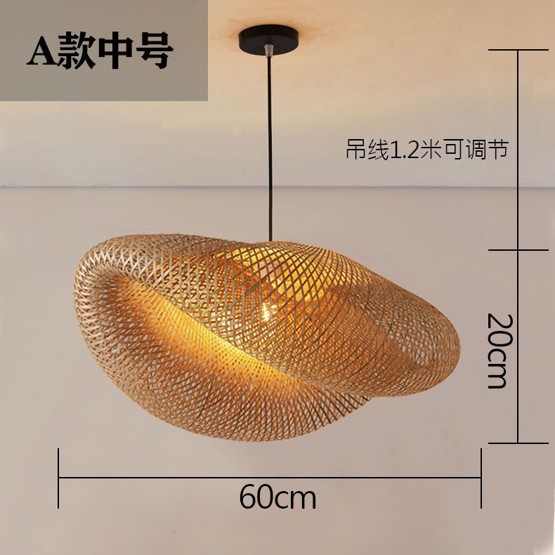 Linterna de personalidad creativa, pantalla japonesa de bambú, candelabro de arte de bambú, bambú, salón de té Zen, mesa de té, lámpara de bambú