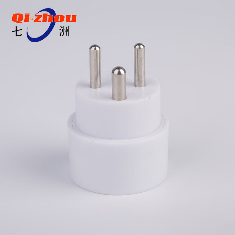 丹麦脚-欧式孔转换器 单转单欧式转换插头 丹麦旅行便携转换插头