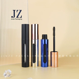 厂家定制 圆管睫毛管带硅胶刷头 唇釉唇彩管 7ml/9ml 塑料空管