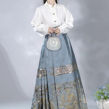 新中式宋制改良汉服女装成人马面裙套装半身裙夏季薄款2024年新款