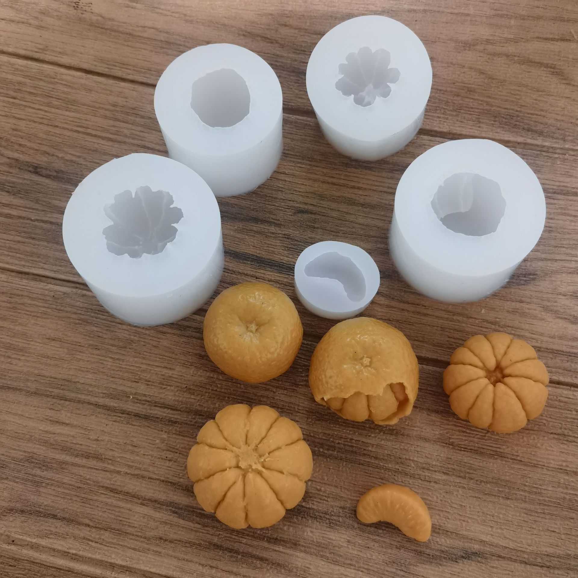 多種造型橘子剝皮橘子DIY巧克力慕斯製作工具 香薰石膏擺件模具