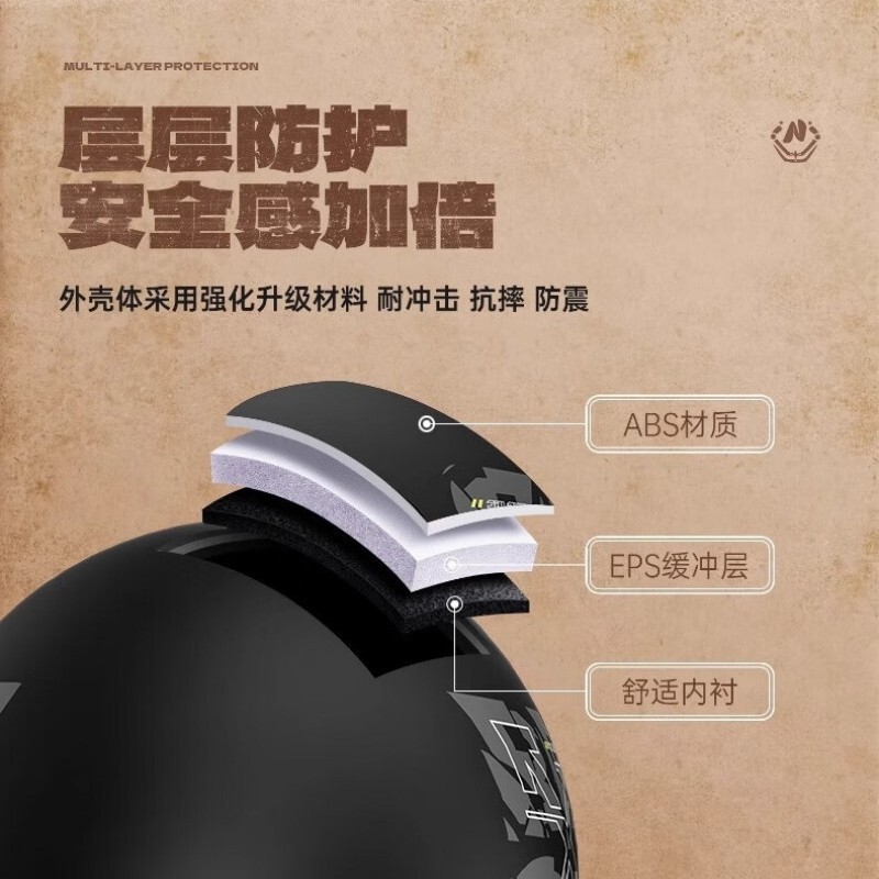 3C认证电动摩托车可收镜片安全时尚男女爆款护颈防摔头盔安全帽|undefined