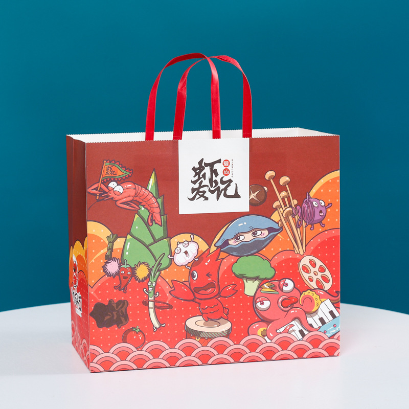 定制纸袋手提礼品袋皮纸袋纸手提服装袋彩色纸袋