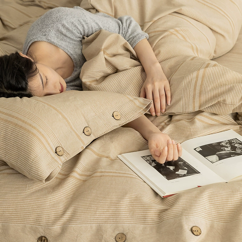 Япон duvet cover, набор простынь, простыня, простой и элегантный дизайн, набор из 4 предметов
