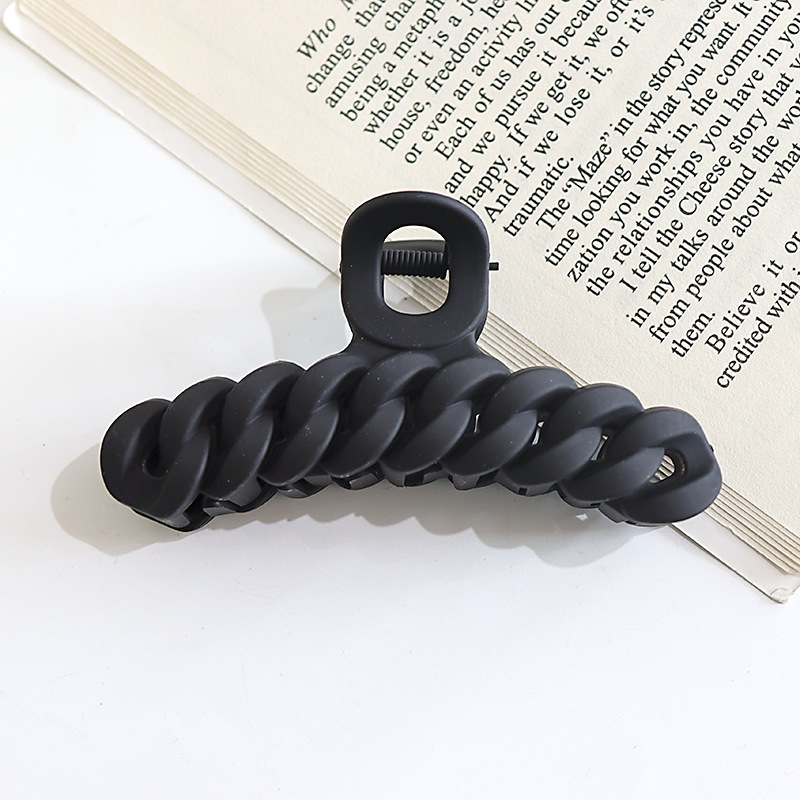 Internet celebridad clip de pelo francés de las mujeres de gran parte posterior de la cabeza horquilla clip de tiburón de alto grado agarre del pelo clip de pelo tocado