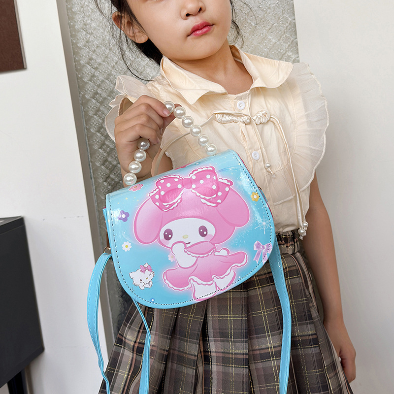 2024 caricatura Kulomi bolso de hombro para niños niñas adorables coreanos en jardín de infantes con bolso de cinturón