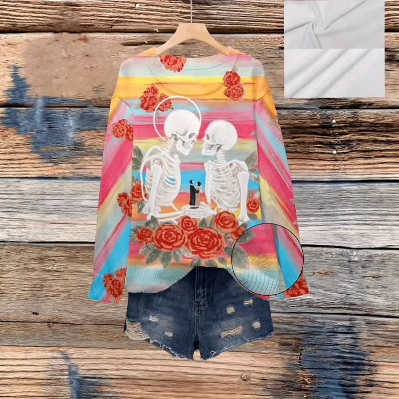 Valentine's Day Series of Women's Cross-Border Printed Long-Sleeved Sweaters with Valentine's Day Theme Are Available for Cross-Border Sales Valentine's Day Series of Women's Cross-Border Printed Long-Sleeved Sweaters with Valentine's Day Theme Are Available for Cross-Border Sales
