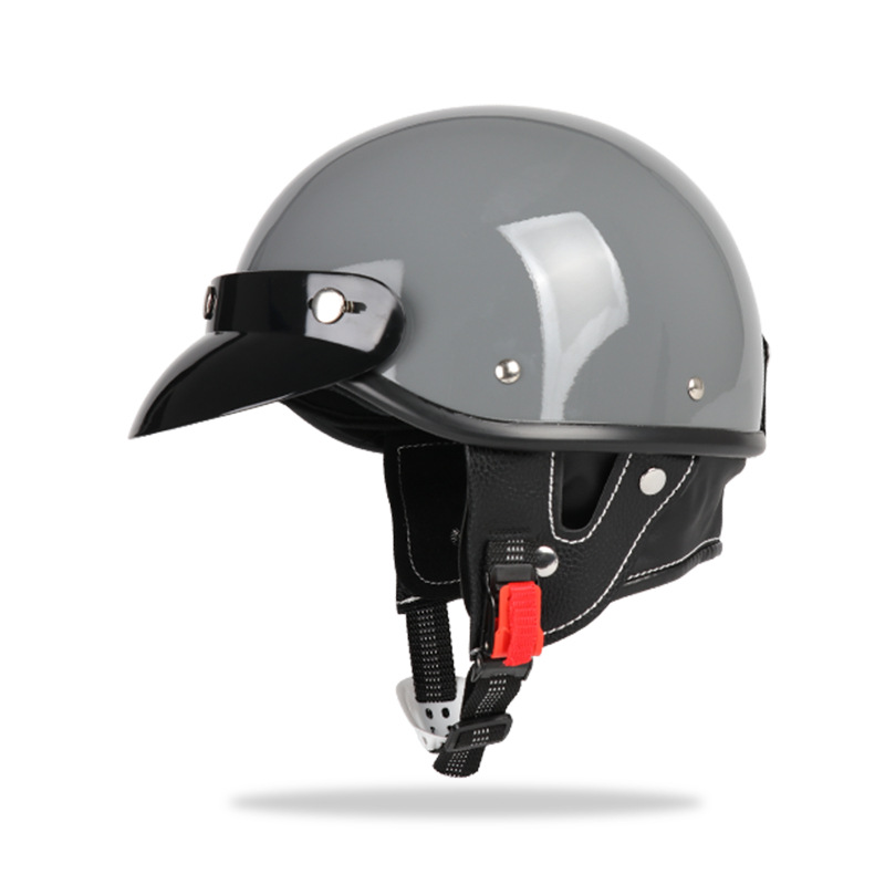 [Spot] Comercio exterior casco de motocicleta eléctrico retro medio casco cuatro estaciones casco de ciclismo protector solar para hombres y mujeres ligero