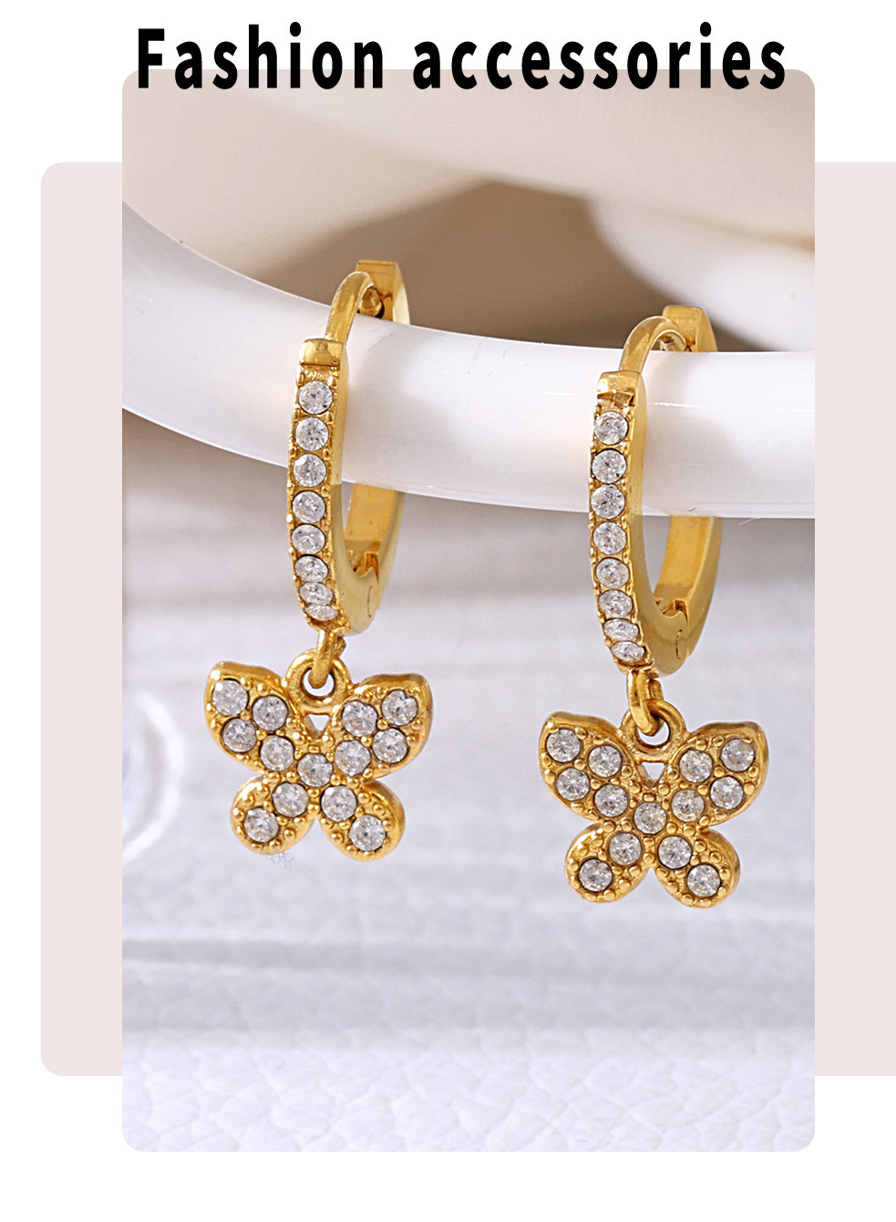 Sugar Cube Geometric Zircon Earrings Hand Inlaid Diamond Jewelry_voghion.com