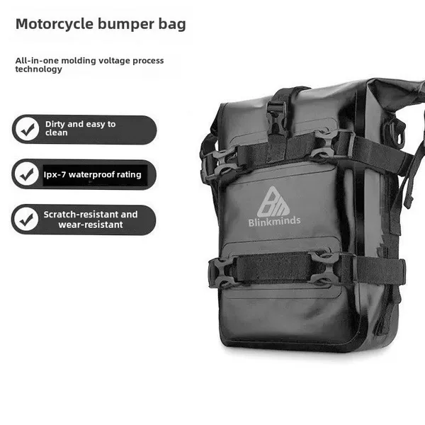 Amazon Explosive Motorcycle Bar Side Bag Multifunctional Cycling Bag Large Capacity PVC Backpack Waterproof Shoulder Bag N