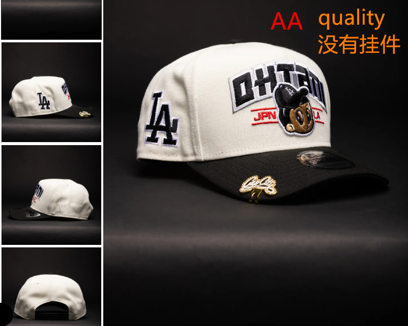Comercio exterior transfronterizo al por mayor 2026 AA gorra de boca de pato bordado tridimensional ajustable gorra de hip-hop Yankees Dodgers