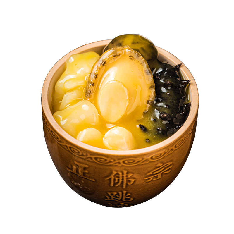 Source factory Buddha jump wall heating instant sea cucumber abalone big pot dish gift box semi-finished prefabricated dish commercial wholesale