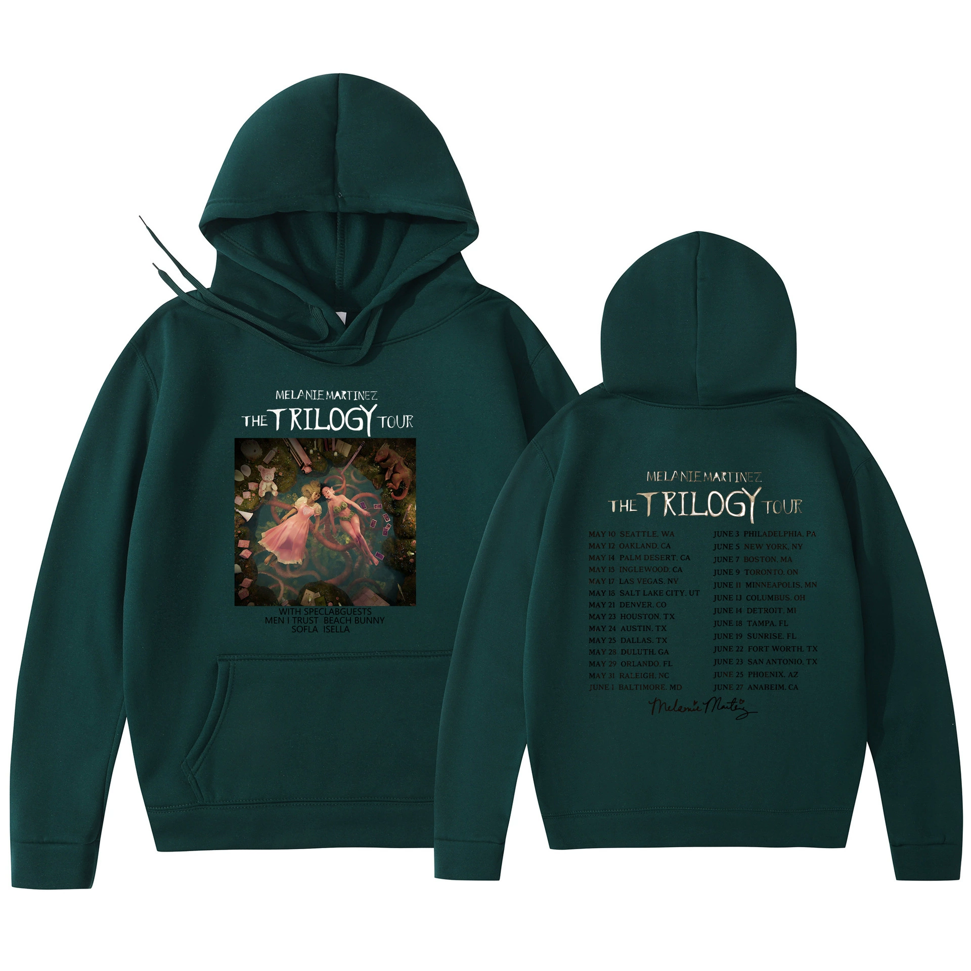 Худи‑пуловер (Foreign Trade) Melanie Martinez «The Trilogy Tour» с принтом, унисекс, размеры S–3XL