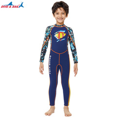 Cross-border children's warm wetsuit 2.5mm one-piece thickened wetsuit for older children snorkeling and surfing cold winter swimsuit