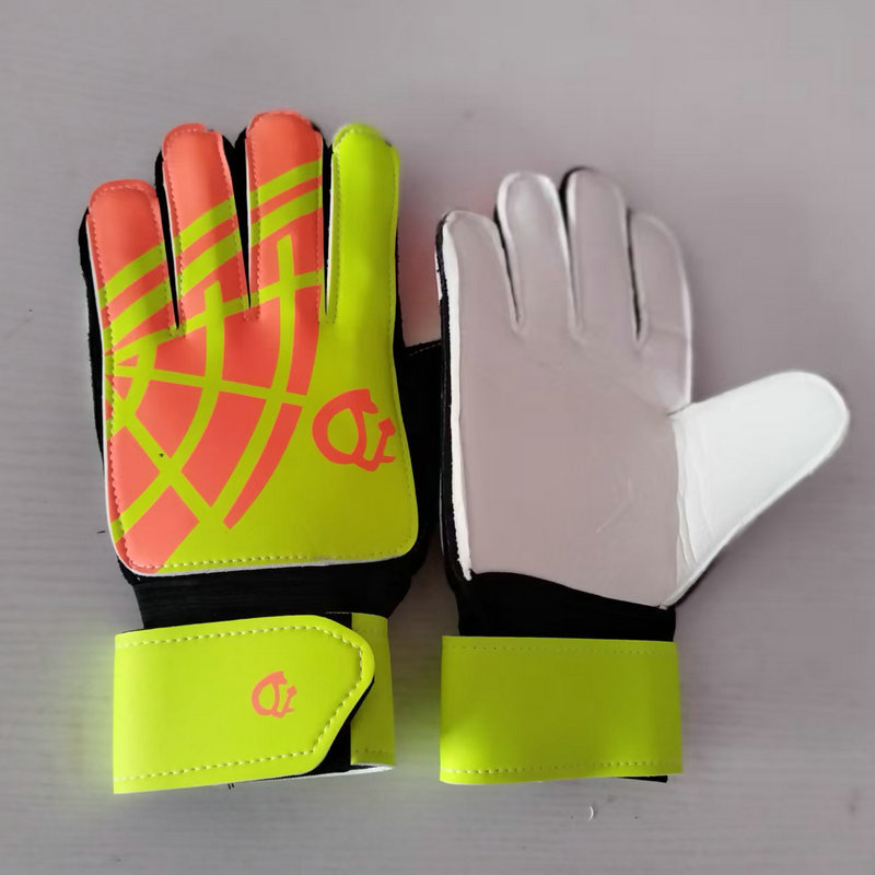 Guantes de portero de fútbol para niños y adultos, estudiantes de primaria, con protección para los dedos, guantes de portero de látex antideslizantes para entrenamiento para niños.