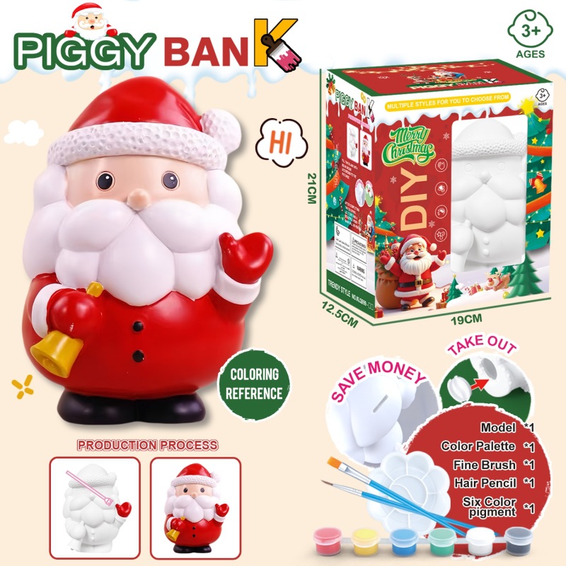 KLQ999 - 1 Santa DIY graffiti pintado depósito