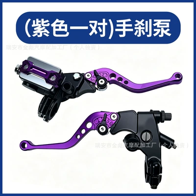 Motosiklet ləvazimatları və aksesuarları – Modified Disc Brake Pump, Golden - purple-master-cylinder-set-pair