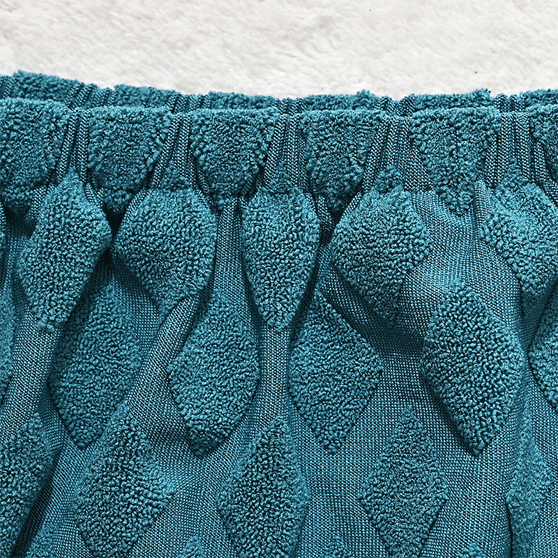 Funda para silla de oficina dividida con diamantes de jacquard elástico transfronterizo Funda para silla giratoria para ordenador de oficina en casa de color sólido europeo y americano de Amazon