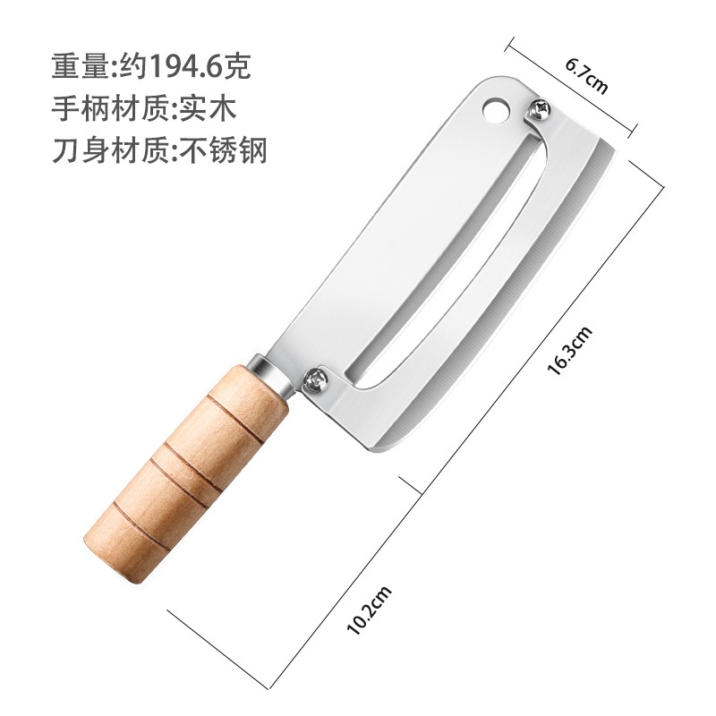 Cuchillo de piña regalos comerciales multifuncionales cuchillo de frutas de acero inoxidable 2 en 1 cuchillo de peeling cuchillo de caña de azúcar