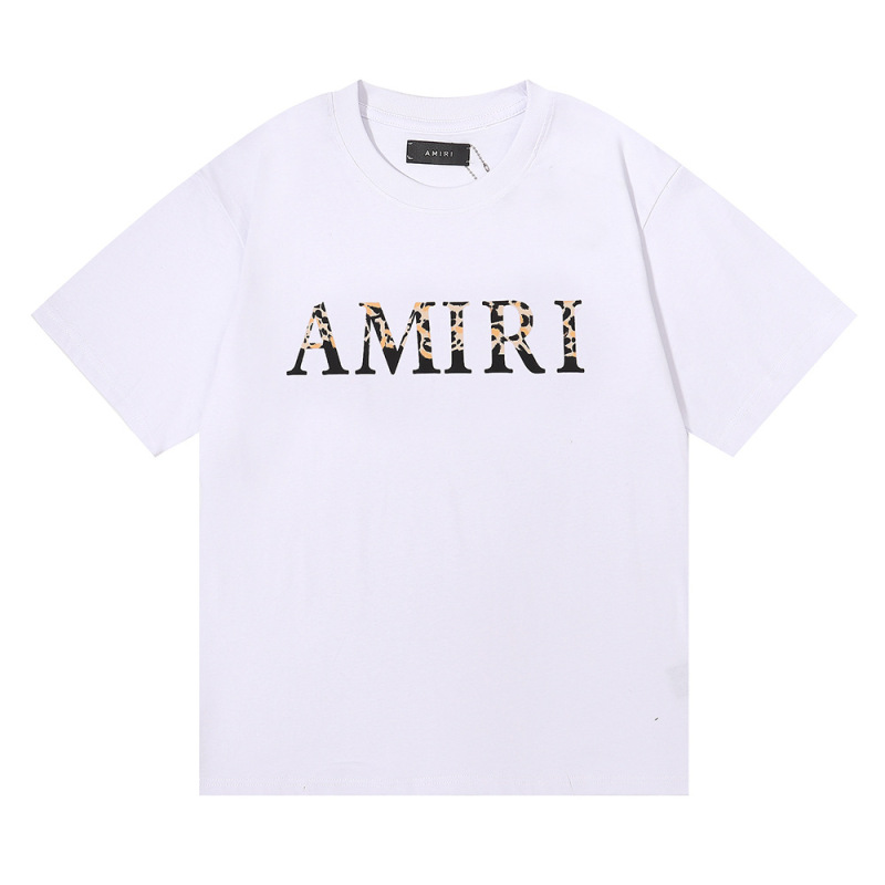国境を越えた卸売り美潮AMIRI T-Shirt薔薇頭蓋頭プリント双糸純綿半袖tシャツ男女|undefined