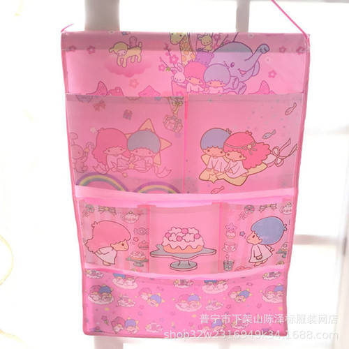Girly Heart Melody Beautiful Girl Multi-Gate Storage Hanging Bag Student Dormitory Wall Organizing Hanging Bag Stationery Storage