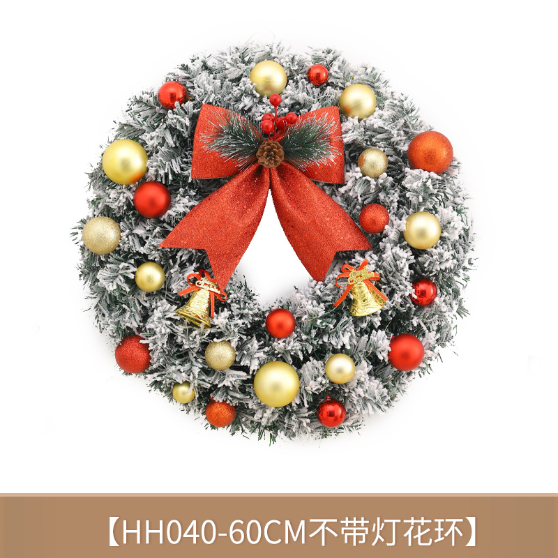 Cruzar la frontera de Navidad CORONA DE Navidad decoración colgante de simulación de Navidad guirnalda de Navidad vacaciones decoración puerta colgante