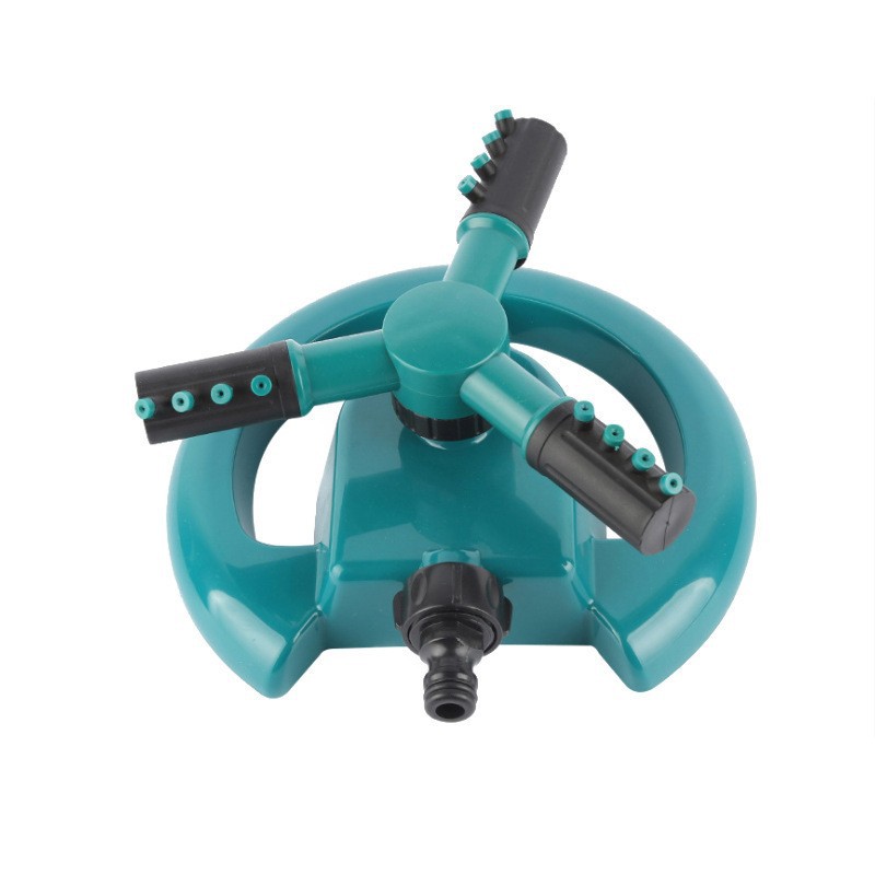 rociador de media luna 360 grados rotación rociador de tres horcos grande para jardín de riego agrícola rociador césped enfriamiento