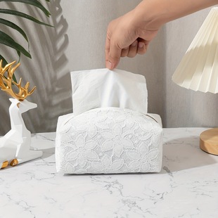 Light Luxury Fabric Tissue Box, Advanced Household Paper Box, Living Room and Dining Room Supplies Multifunctional Tissue Bag